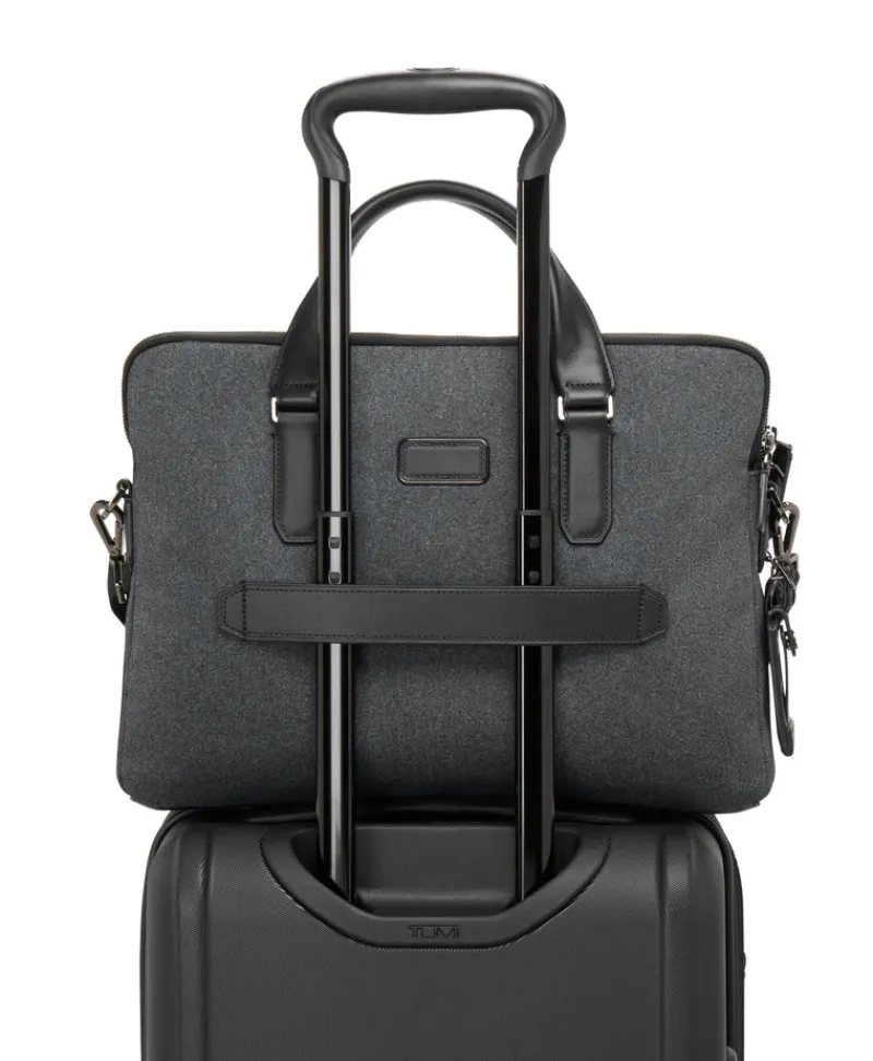 Tumi Briefcases-HARRISON Sycamore Briefcase - Dark Charcoal