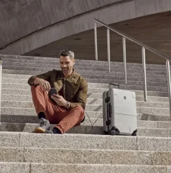 Victorinox Spinner (4 Wheel) | Hardside Luggage-LEXICON Framed Series Frequent Flyer Hardside Carry-On - Silver