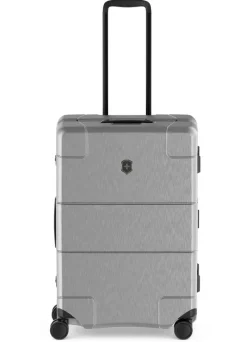 Victorinox Spinner (4 Wheel) | Hardside Luggage-Lexicon Framed Series Medium Hardside Case - Silver
