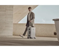 Victorinox Spinner (4 Wheel) | Hardside Luggage-Lexicon Framed Series Medium Hardside Case - Silver