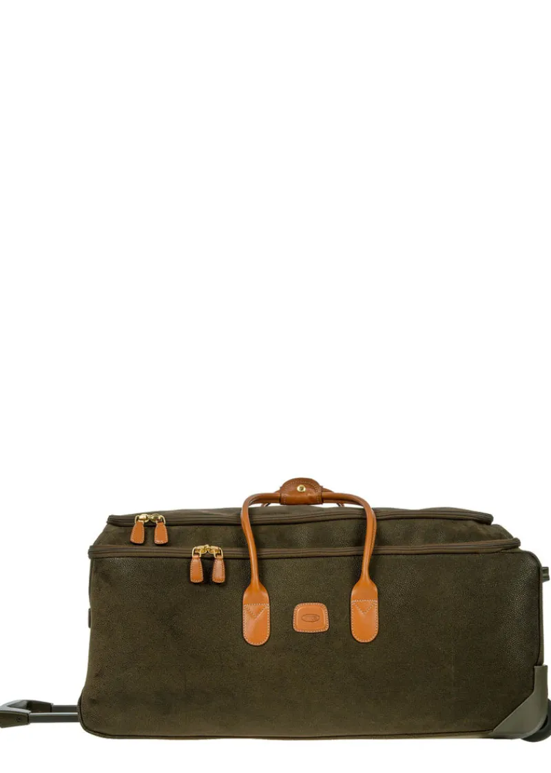 Brics Upright (2 Wheel) | Softside Luggage-Life 28 inch wheeled holdall - Olive