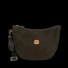 Brics Check-in Luggage-LIFE Half-moon Bag LUNA - Olive