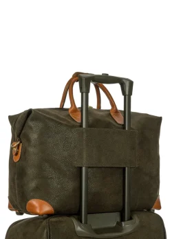 Brics Softside Luggage-Life Holdall Small Clipper - Olive