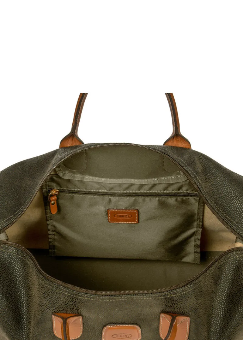 Brics Softside Luggage-Life Holdall Small Clipper - Olive