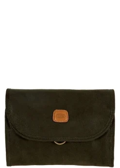 Brics Toiletry Bags-LIFE Necessaire 18 Tri-Fold Overnight Toiletry Bag - Olive