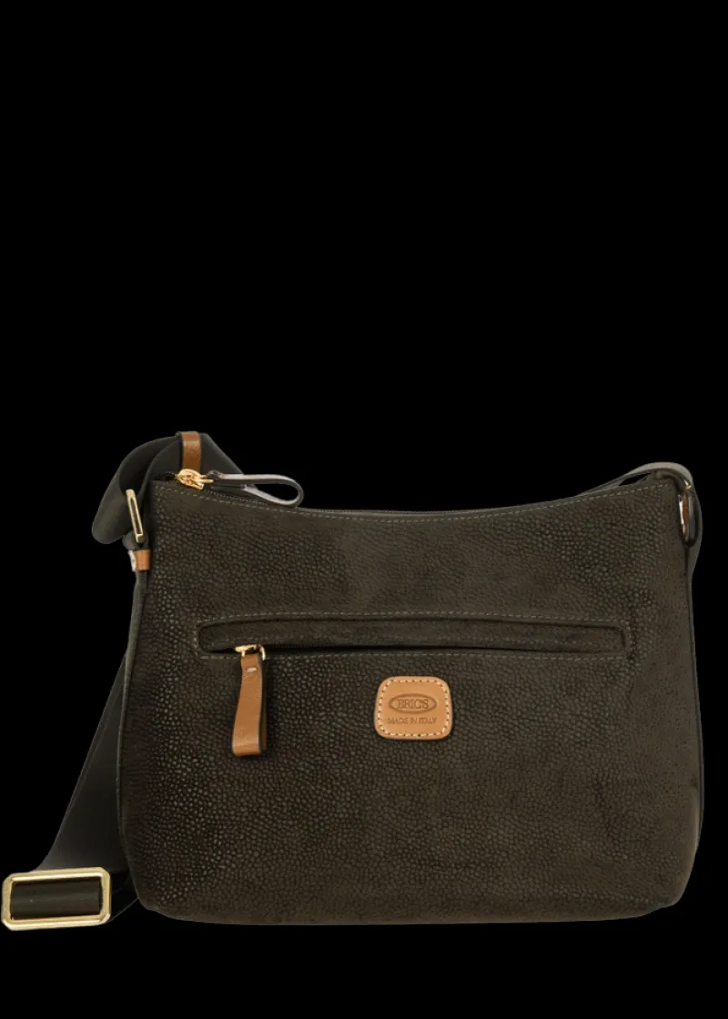 Brics Shoulder Bags-Life Shoulderbag Small MARTINA - Olive