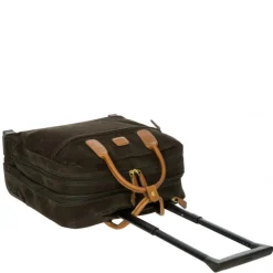 Brics Spinner (4 Wheel) | Softside Luggage-Life TROPEA Pilotcase Trolley - Olive