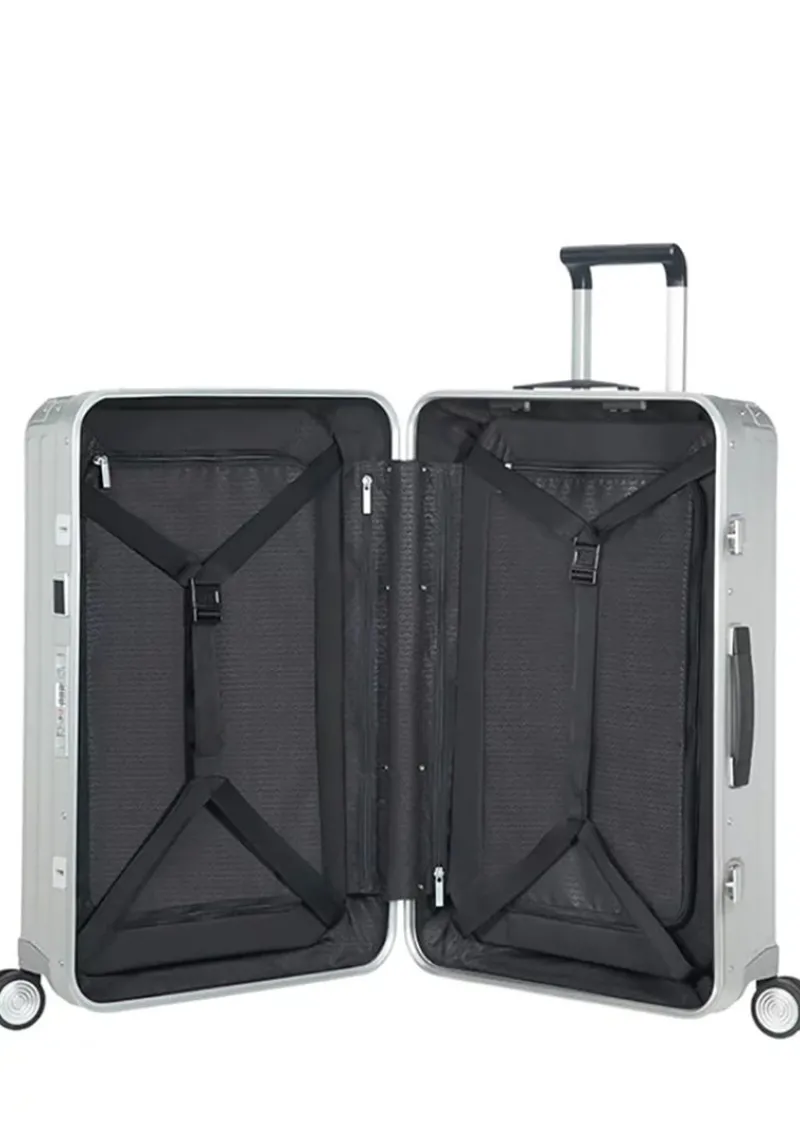 Samsonite Spinner (4 Wheel) | Aluminium Luggage-Lite-Box Alu Spinner Aluminium (4 Wheels) 69cm - Aluminium