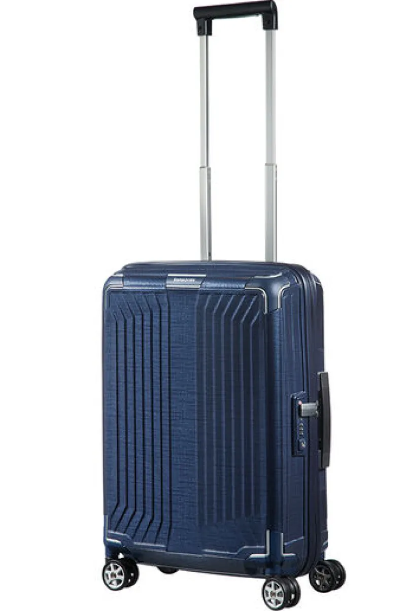 Samsonite Spinner (4 Wheel) | Lightweight Luggage-LITE-BOX Spinner (4 wheels) 55cm - Deep Blue