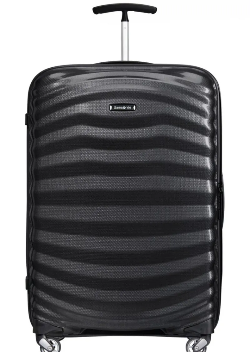 Samsonite Spinner (4 Wheel) | Lightweight Luggage-Lite-Shock 69cm Spinner (4 Wheel) - Black