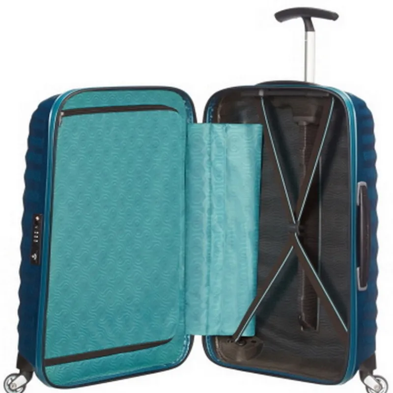Samsonite Spinner (4 Wheel) | Lightweight Luggage-Lite-Shock 69cm Spinner (4 Wheel) - Petrol Blue