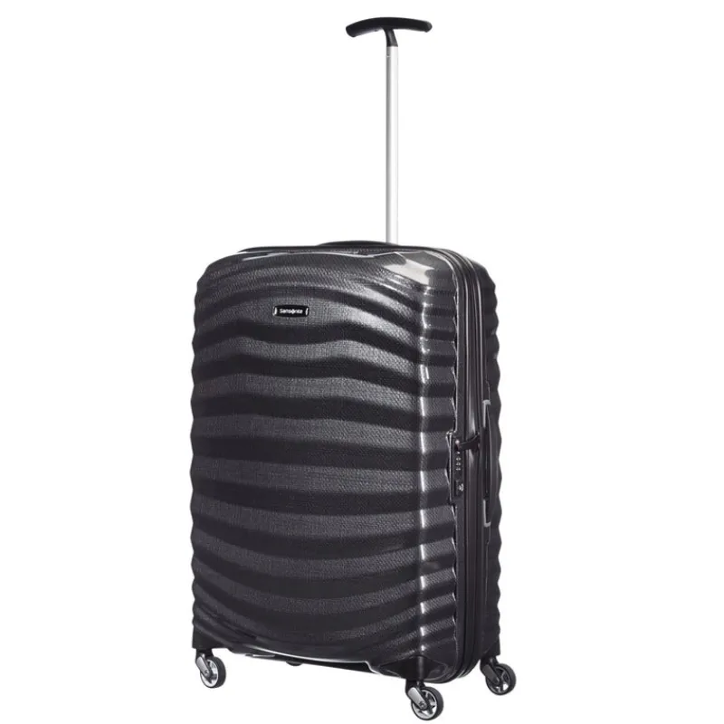 Samsonite Spinner (4 Wheel) | Lightweight Luggage-Lite-Shock 69cm Spinner (4 Wheel) - Black