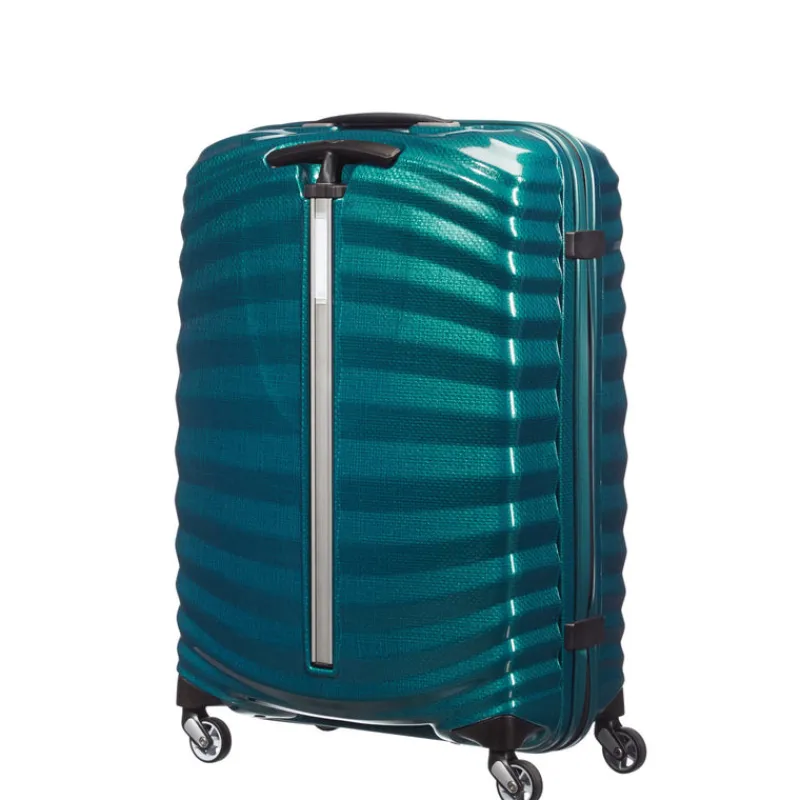 Samsonite Spinner (4 Wheel) | Lightweight Luggage-Lite-Shock 69cm Spinner (4 Wheel) - Petrol Blue