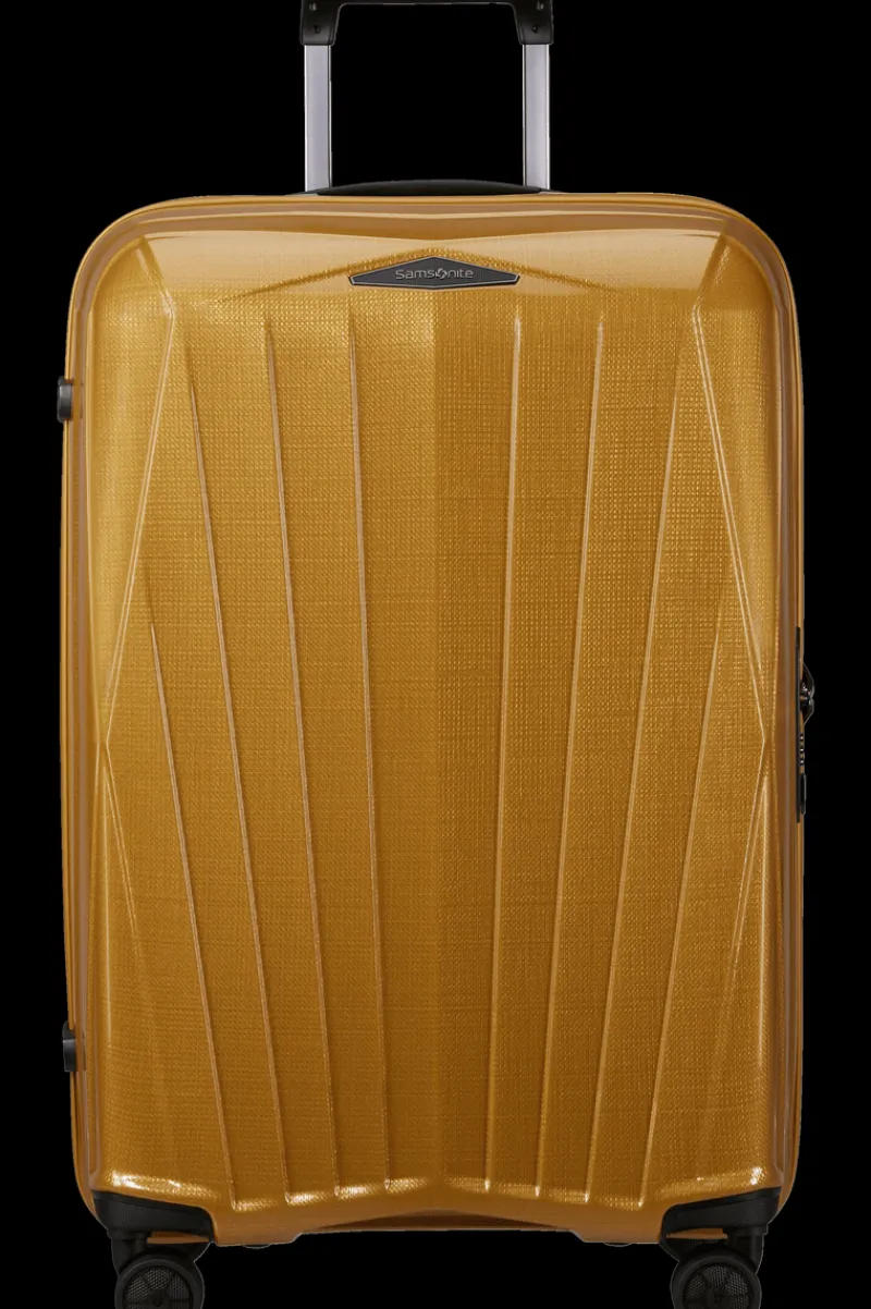 Samsonite Spinner (4 Wheel) | Hardside Luggage-MAJOR-LITE 69cm Spinner (4wheels) - Saffron Yellow