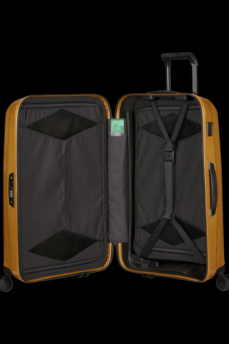 Samsonite Spinner (4 Wheel) | Hardside Luggage-MAJOR-LITE 69cm Spinner (4wheels) - Saffron Yellow