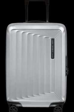 Samsonite Spinner (4 Wheel) | Hardside Luggage-NUON 55cm Spinner Expandable (4 wheels) - Matt Silver