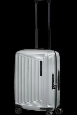 Samsonite Spinner (4 Wheel) | Hardside Luggage-NUON 55cm Spinner Expandable (4 wheels) - Matt Silver