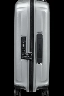 Samsonite Spinner (4 Wheel) | Hardside Luggage-NUON 55cm Spinner Expandable (4 wheels) - Matt Silver