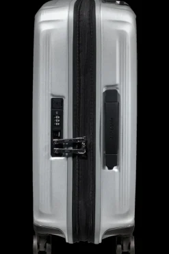Samsonite Spinner (4 Wheel) | Hardside Luggage-NUON 55cm Spinner Expandable (4 wheels) - Matt Silver