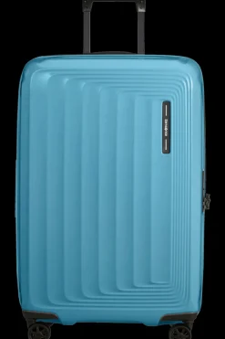 Samsonite Spinner (4 Wheel) | Hardside Luggage-NUON Spinner Expandable (4 wheels) 69cm - Metallic Ocean Blue