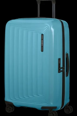 Samsonite Spinner (4 Wheel) | Hardside Luggage-NUON Spinner Expandable (4 wheels) 69cm - Metallic Ocean Blue