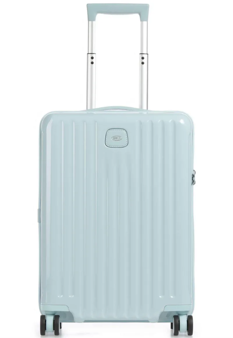 Brics Spinner (4 Wheel) | Cabin Luggage-Positano Monochrome Carry-On trolley - Light Blue