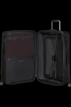 Samsonite Spinner (4 Wheel) | Softside Luggage-PRO-DLX 6 TRVL Spinner Expandable (4 wheels) 67cm - Black