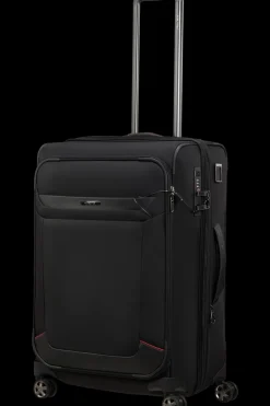 Samsonite Spinner (4 Wheel) | Softside Luggage-PRO-DLX 6 TRVL Spinner Expandable (4 wheels) 67cm - Black