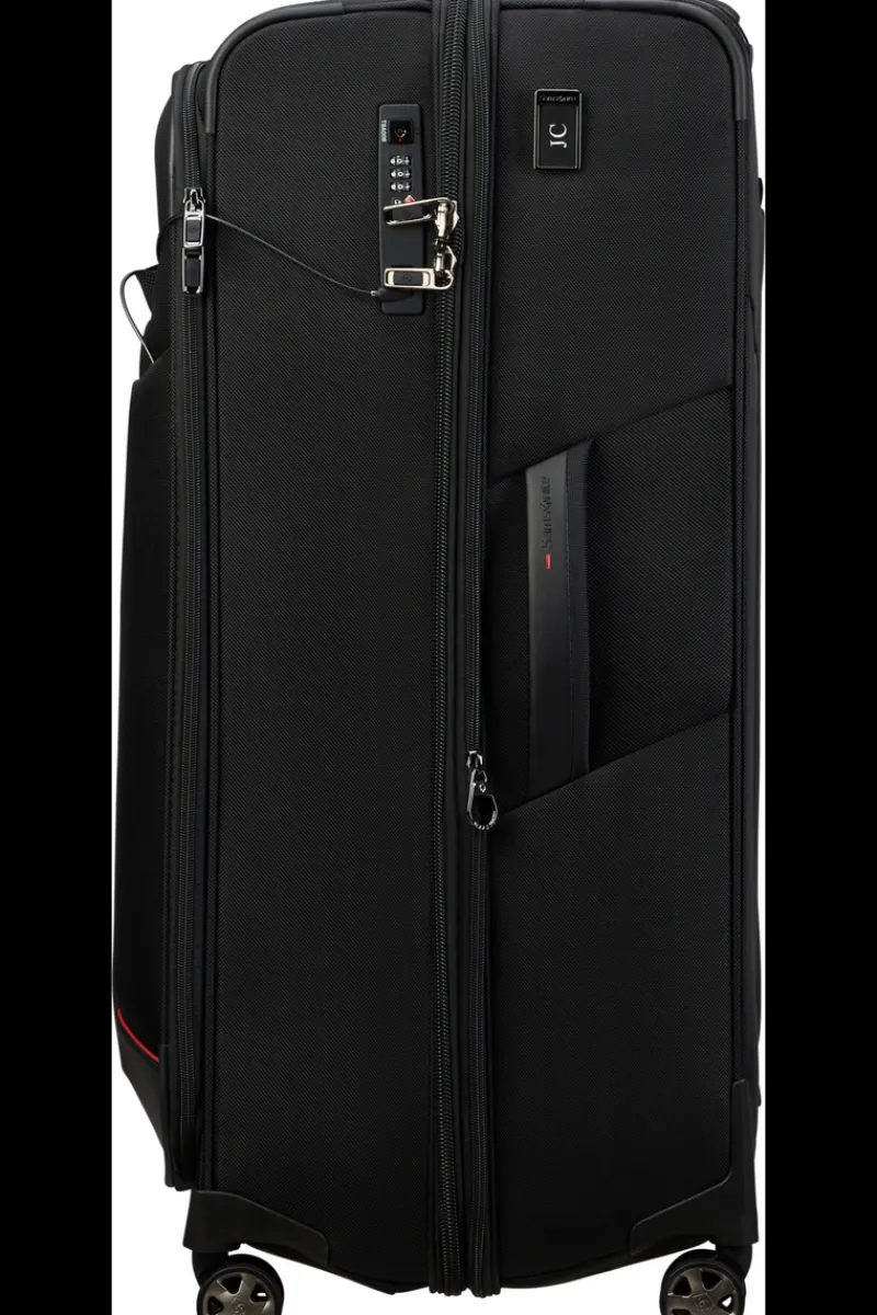 Samsonite Spinner (4 Wheel) | Softside Luggage-PRO-DLX 6 TRVL Spinner Expandable (4 wheels) 84cm - Black