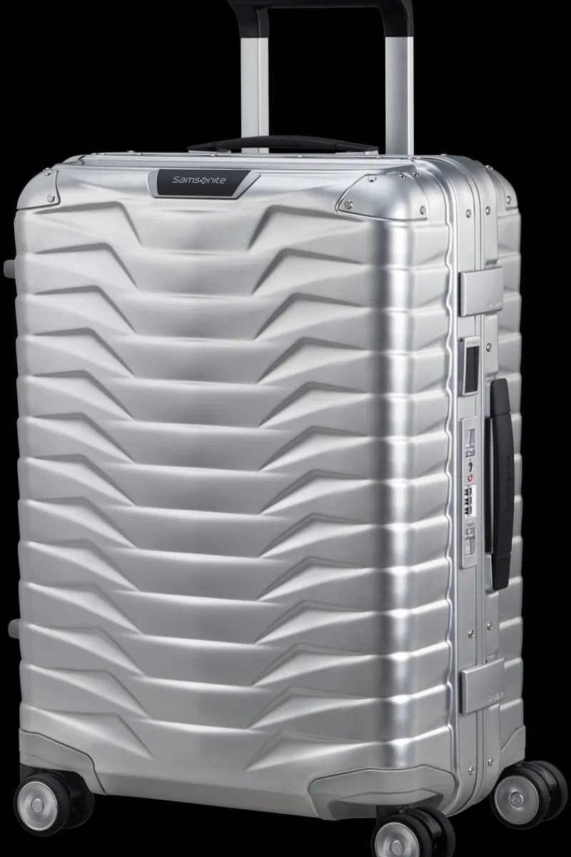 Samsonite Spinner (4 Wheel) | Hardside Luggage-PROXIS ALU Spinner (4 wheels) 55cm - Aluminium