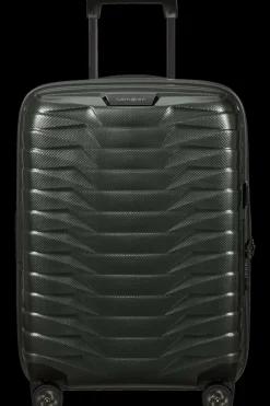 Samsonite Spinner (4 Wheel) | Lightweight Luggage-PROXIS 55cm (20/23cm) Spinner Expandable (4 Wheels) - Matt Climbing Ivy
