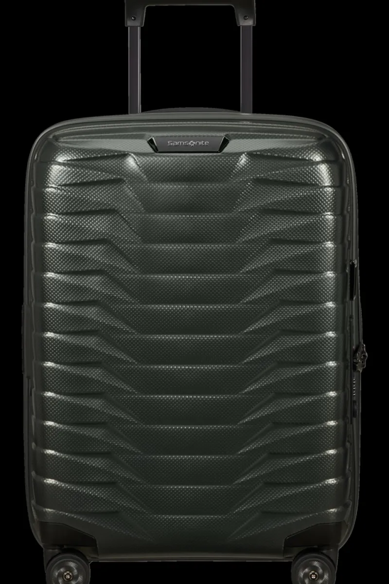 Samsonite Spinner (4 Wheel) | Lightweight Luggage-PROXIS 55cm (20/23cm) Spinner Expandable (4 Wheels) - Matt Climbing Ivy