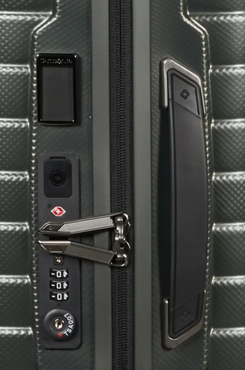 Samsonite Spinner (4 Wheel) | Lightweight Luggage-PROXIS 55cm (20/23cm) Spinner Expandable (4 Wheels) - Matt Climbing Ivy