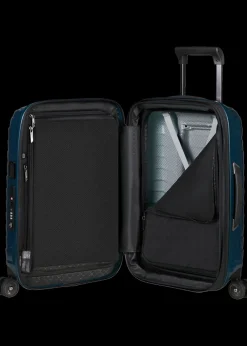 Samsonite Spinner (4 Wheel) | Lightweight Luggage-PROXIS 55cm (23/26cm) Spinner Expandable (4 wheels) - Petrol Blue