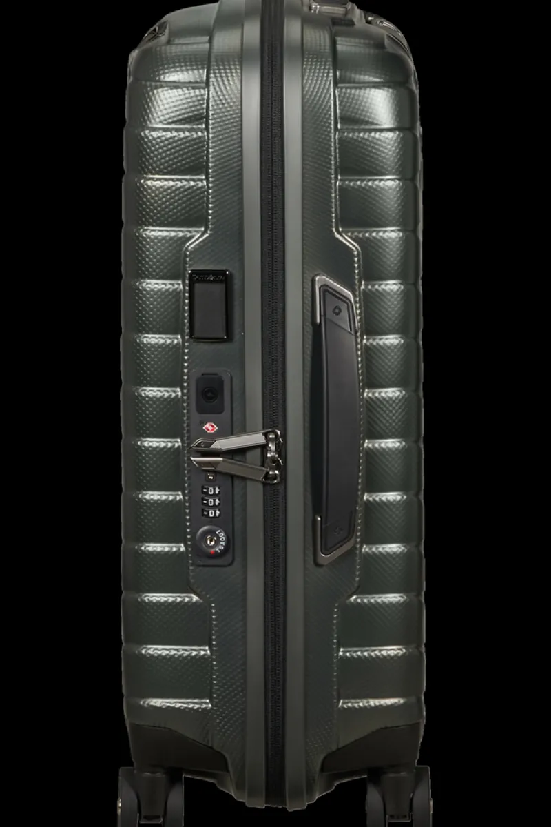 Samsonite Spinner (4 Wheel) | Lightweight Luggage-PROXIS 55cm (20/23cm) Spinner Expandable (4 Wheels) - Matt Climbing Ivy