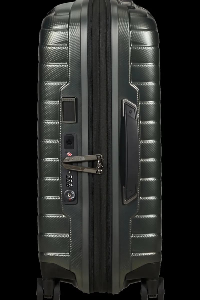 Samsonite Spinner (4 Wheel) | Lightweight Luggage-PROXIS 55cm (20/23cm) Spinner Expandable (4 Wheels) - Matt Climbing Ivy