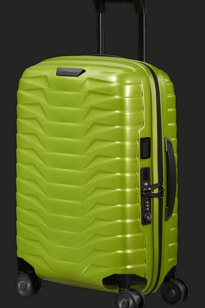 London Luggage Spinner (4 Wheel) | Hardside Luggage-PROXIS 55cm (20/23cm) Spinner Expandable (4 wheels) - Lime