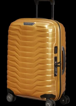 Samsonite Spinner (4 Wheel) | Hardside Luggage-PROXIS 55cm (20/23cm) Spinner Expandable (4 wheels) - Honey Gold