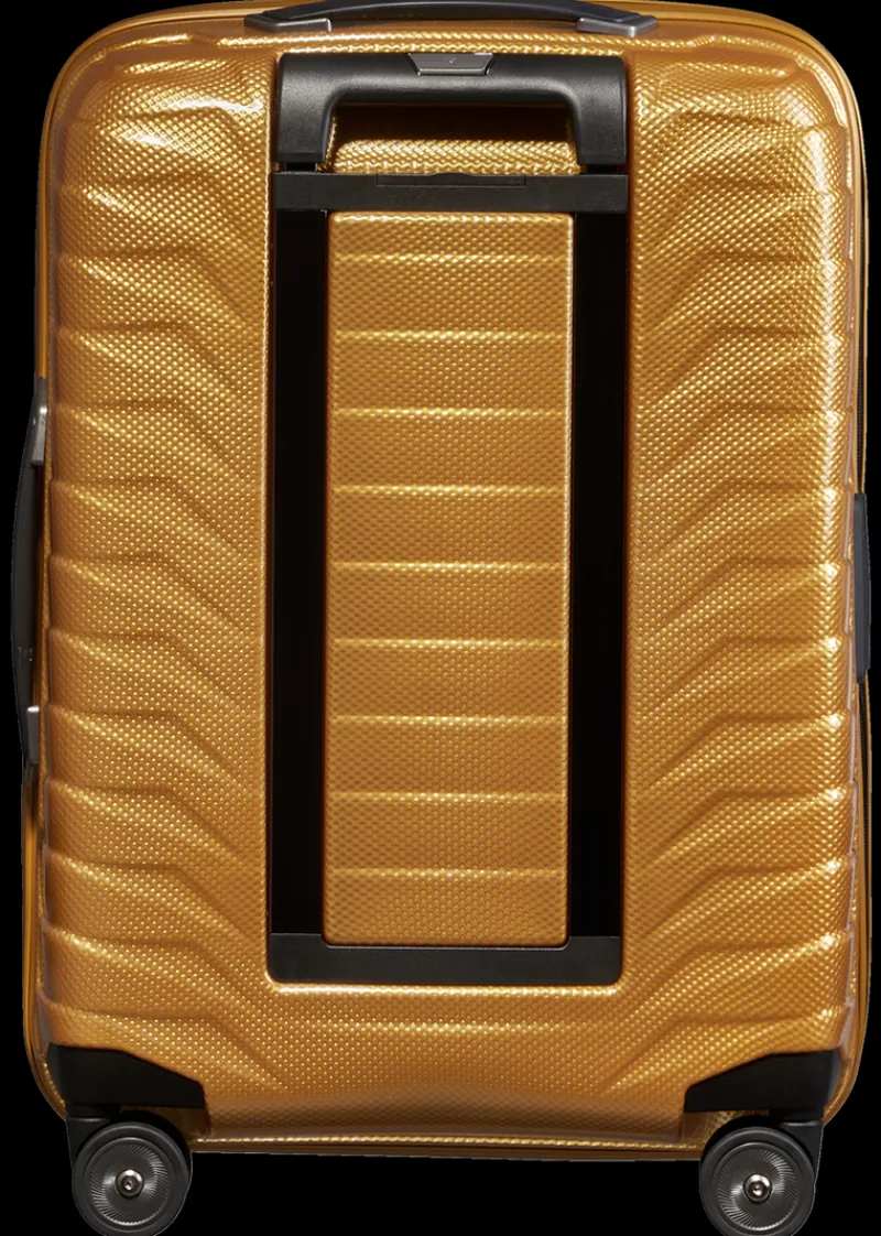 Samsonite Spinner (4 Wheel) | Hardside Luggage-PROXIS 55cm (20/23cm) Spinner Expandable (4 wheels) - Honey Gold