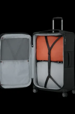 Samsonite Spinner (4 Wheel) | Lightweight Luggage-Re-Lite 78cm Spinner Expandable (4 wheels) - Black