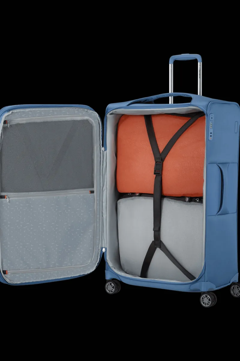 Samsonite Spinner (4 Wheel) | Lightweight Luggage-Re-Lite 78cm Spinner Expandable (4 wheels) - Capri Blue