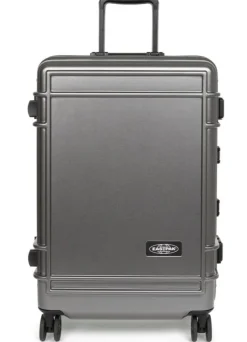 Eastpak Spinner (4 Wheel)-Resist'r Case Medium - Brushed Metal (Grey)