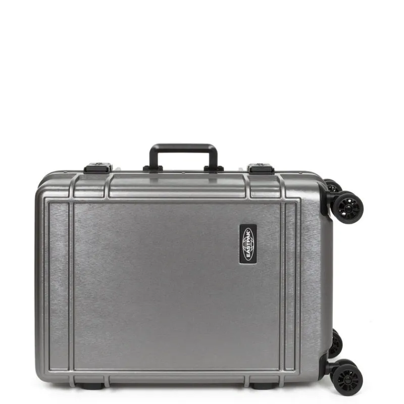 Eastpak Spinner (4 Wheel)-Resist'r Case Medium - Brushed Metal (Grey)