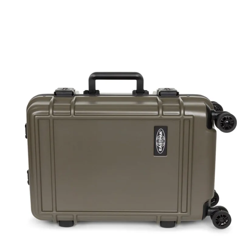 Eastpak Spinner (4 Wheel) | Cabin Luggage-Resist'r Case Small - Army Olive (green)