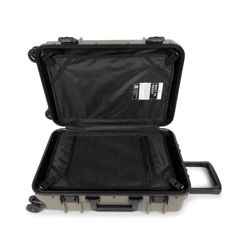 Eastpak Spinner (4 Wheel) | Cabin Luggage-Resist'r Case Small - Army Olive (green)