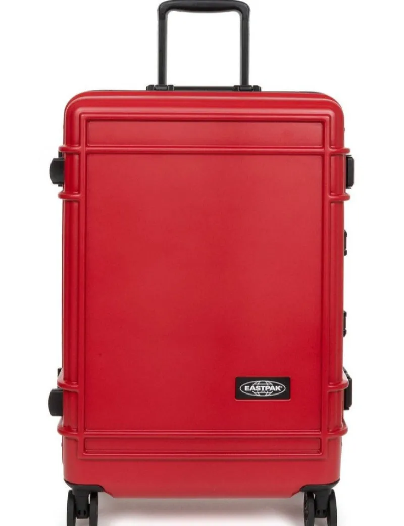 Eastpak Spinner (4 Wheel) | Cabin Luggage-Resist'r Case Small - Red