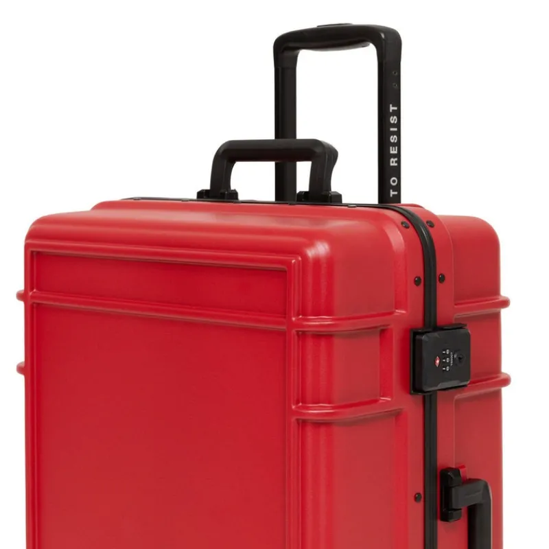 Eastpak Spinner (4 Wheel) | Cabin Luggage-Resist'r Case Small - Red