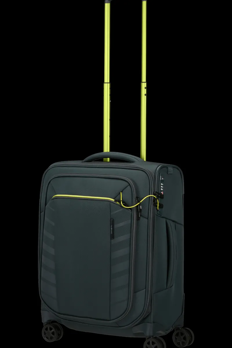 Samsonite Spinner (4 Wheel) | Softside Luggage-RESPARK 55cm Spinner (4 wheels) - Urban Green