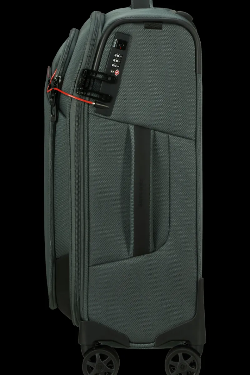 Samsonite Spinner (4 Wheel) | Softside Luggage-RESPARK 55cm Spinner (4 wheels) - Black Sport