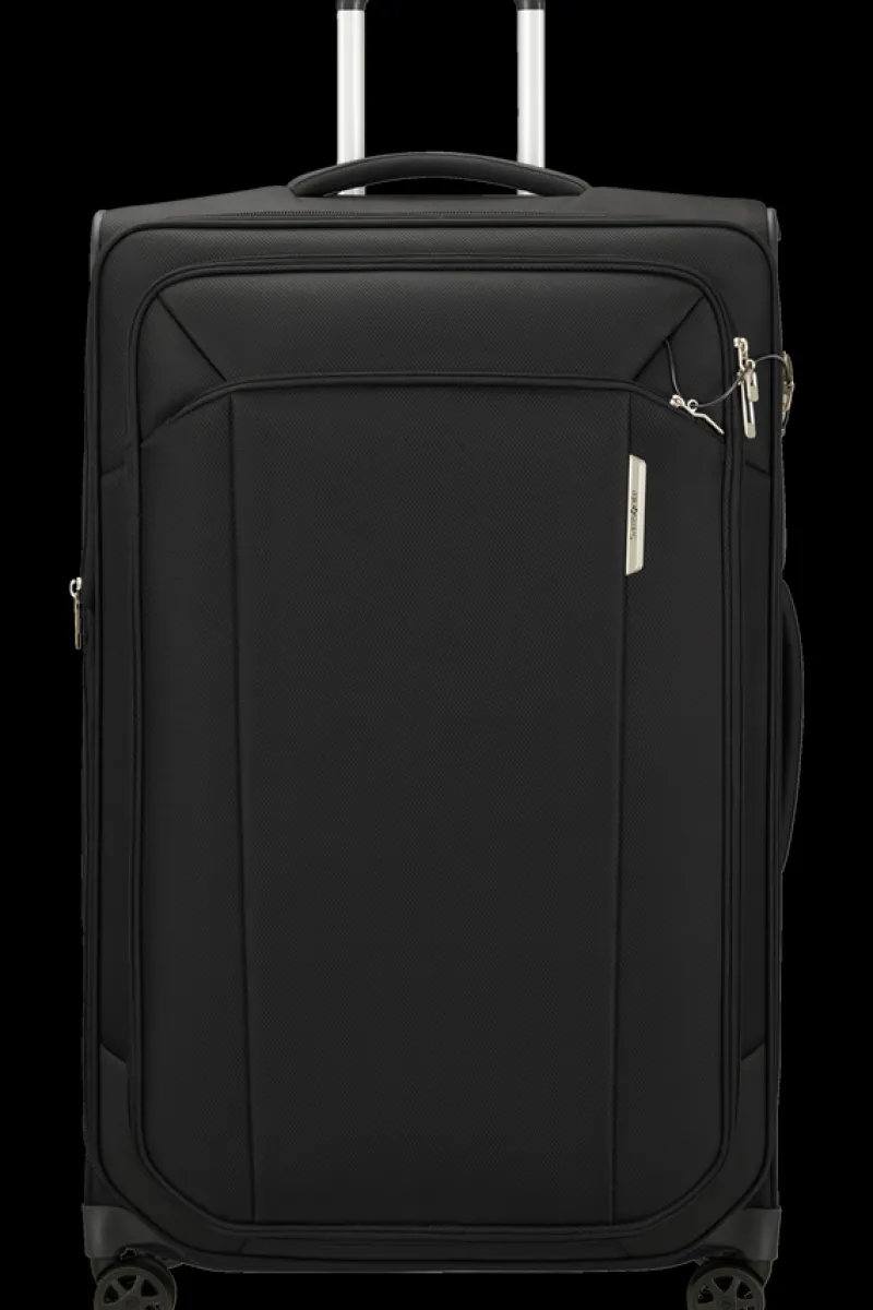 Samsonite Spinner (4 Wheel) | Eco Friendly Luggage-RESPARK 79cm Spinner Expandable (4 wheels) - Ozone Black